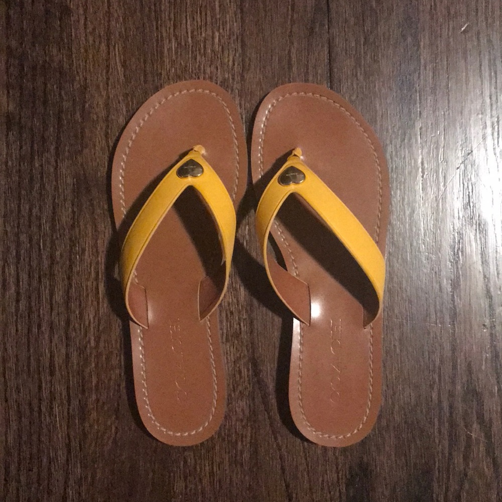 Coach flip flops